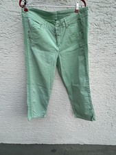Gina Laura, Sommer Jeans/Stoffjeans ,  3/4 Länge, Gr 44,hellgrün