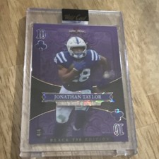 Wild Card Black Tie Edition Jonathan Taylor Serial #10 Limited 4 Colts NFL