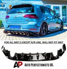 For VW Golf GTI GTD TSI TDI MK7.5 TCR Style Rear Valance Diffuser Spoiler Body