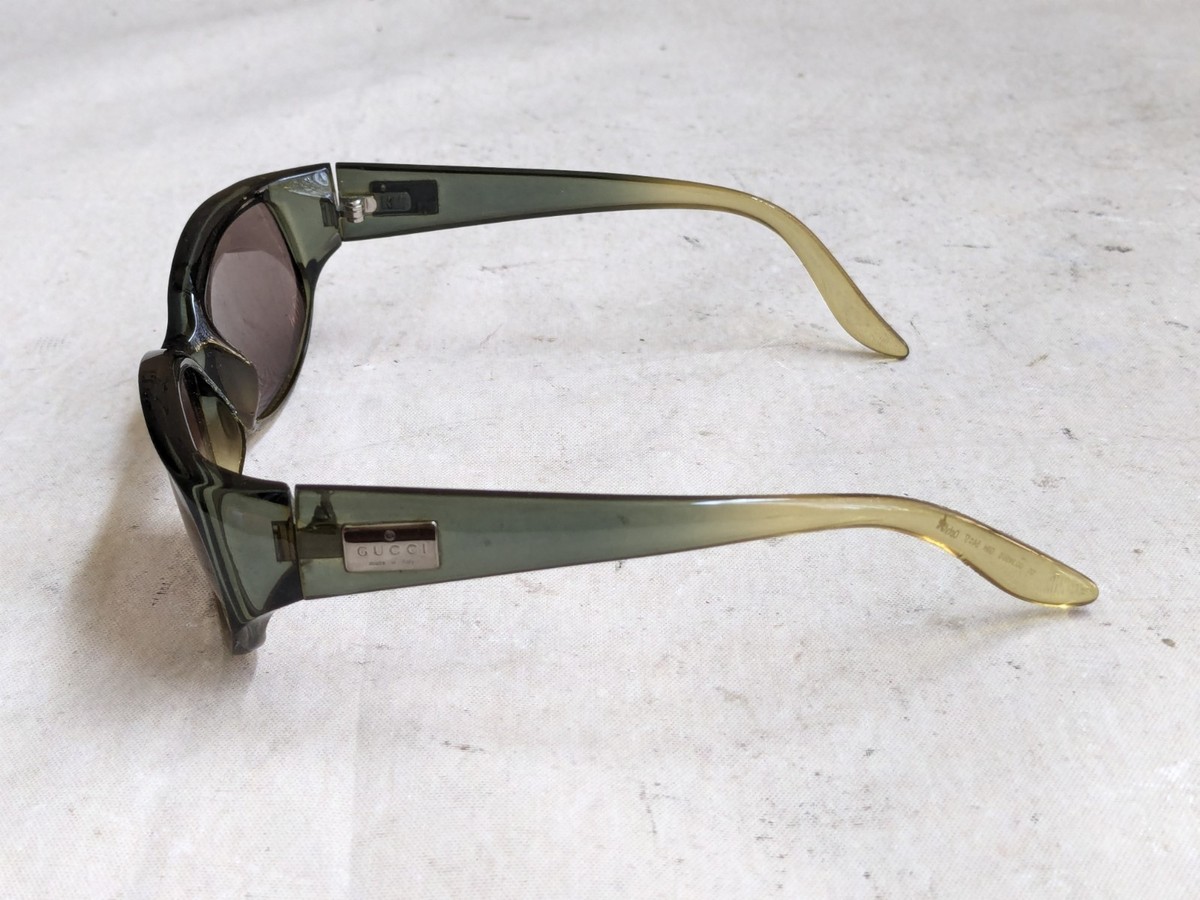 GUCCI Sunglasses GG2455/S Rectangle Green Acetate GG Designer 54
