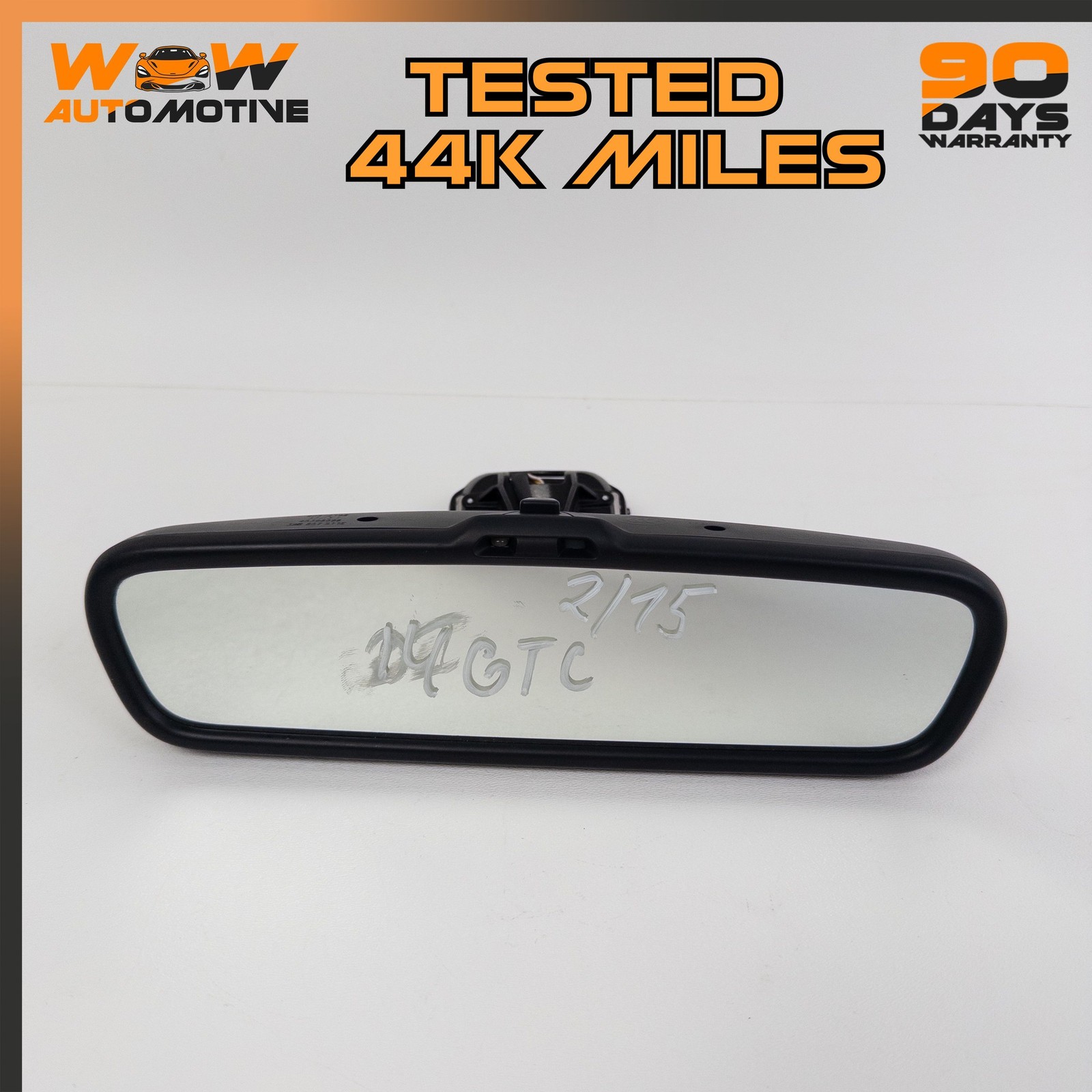 04-17 BENTLEY CONTINENTAL GT GTC INTERIOR REAR VIEW MIRROR ASSEMBLY BLACK OEM