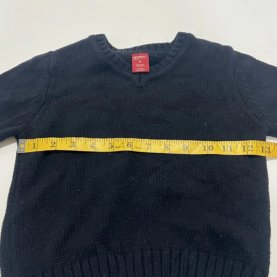 Suéter ARIZONA JEANS Niño Negro Cuello en V Talla 4T Foto 3 de 4