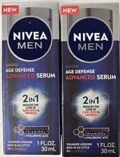 2 Pack Nivea MEN Age Defense Advanced Serum 2 in 1 Dark Spots & Wrinkles 30ml X2