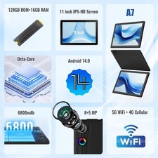 BLACK - AEEZO TABLET 11" 16GB RAM 128GB ROM