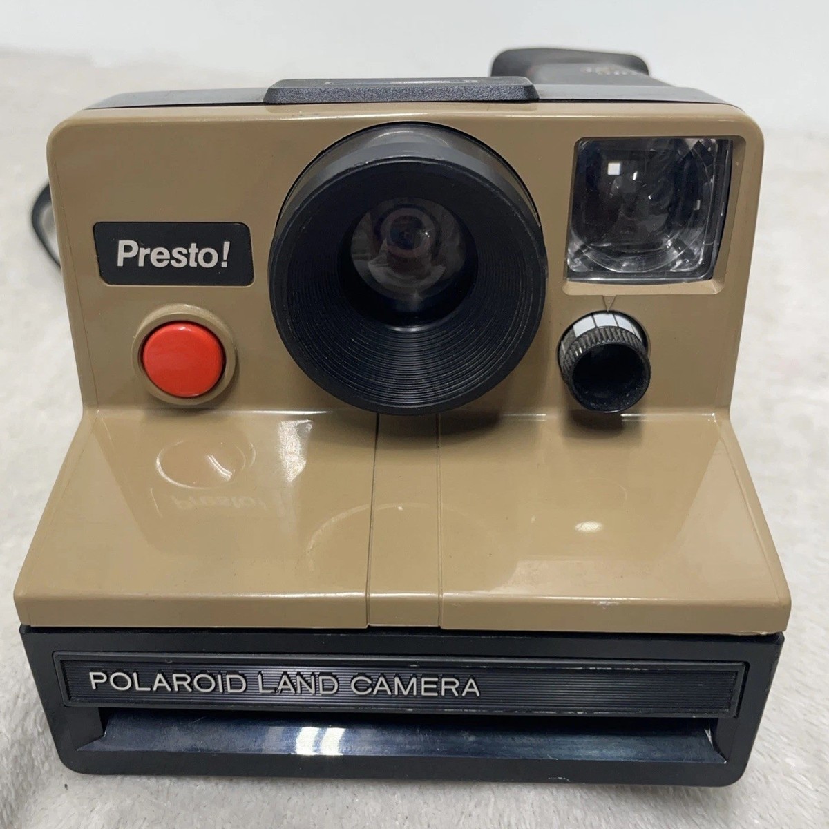 Vintage Polaroid Land Camera Presto Instant SX70 Film & Flashbar