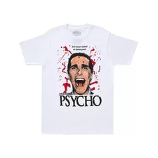 American Psycho Evil Shirt Medium White NEW Christian Bale Killer Blood Movie T