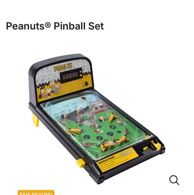 Peanuts SNOOPY Electronic Tabletop Arcade Game PINBALL Machine w