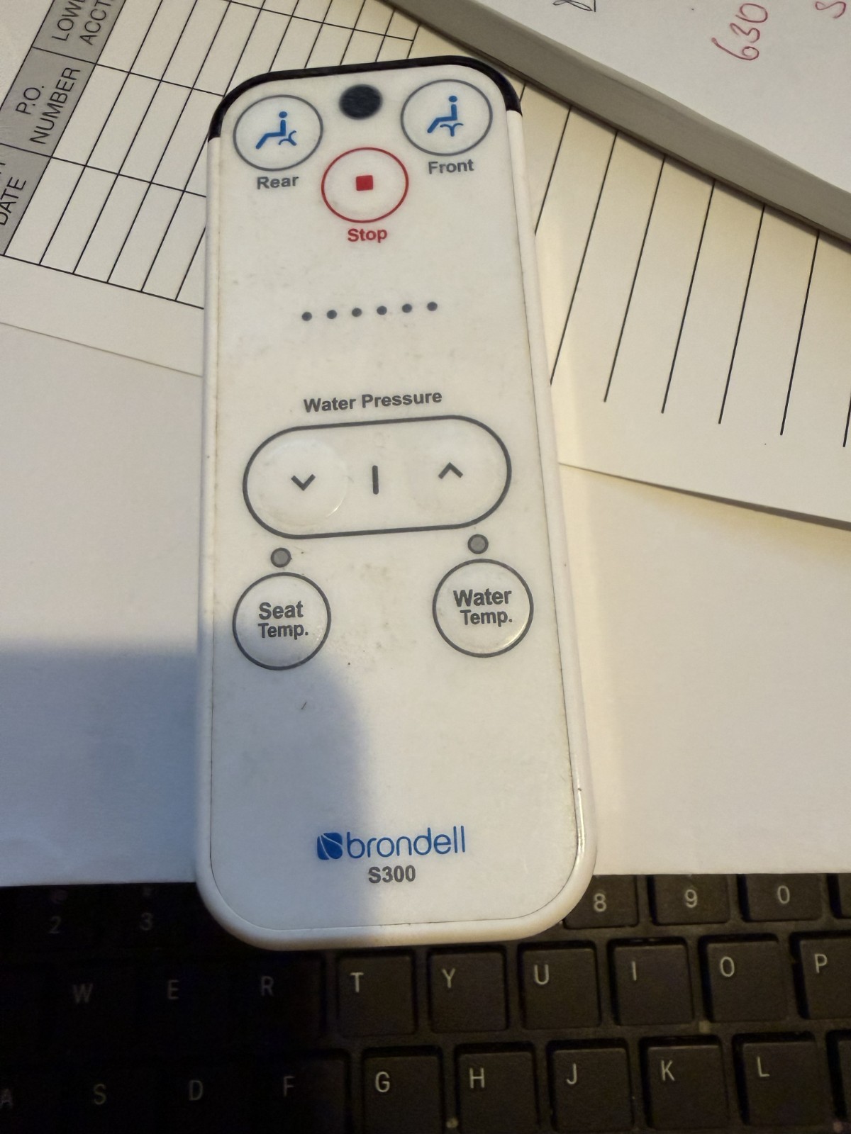 Brondell Bidet Remote S300 with Wall Holder