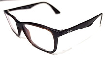 Ray Ban RB7047 5451 Brown Square Eyeglasses Frames 56-17 145 EXC