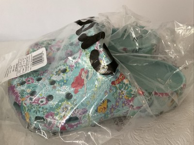 Disney Crocs Vera Bradley Ariel Classic Sandals Sz M5W7 NEW