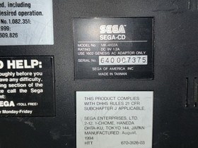 Sega CD Model 2 MK-4102A With Sega Genesis Console With Games And Controller