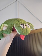 Hand sewn green frog plush