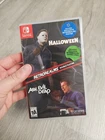 New! Halloween & Ash vs Evil Dead Retro Realms Switch Nintendo w/Poster & Cards