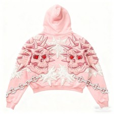 Retro Skull Pattern 3D Printed Pullover Hoodie