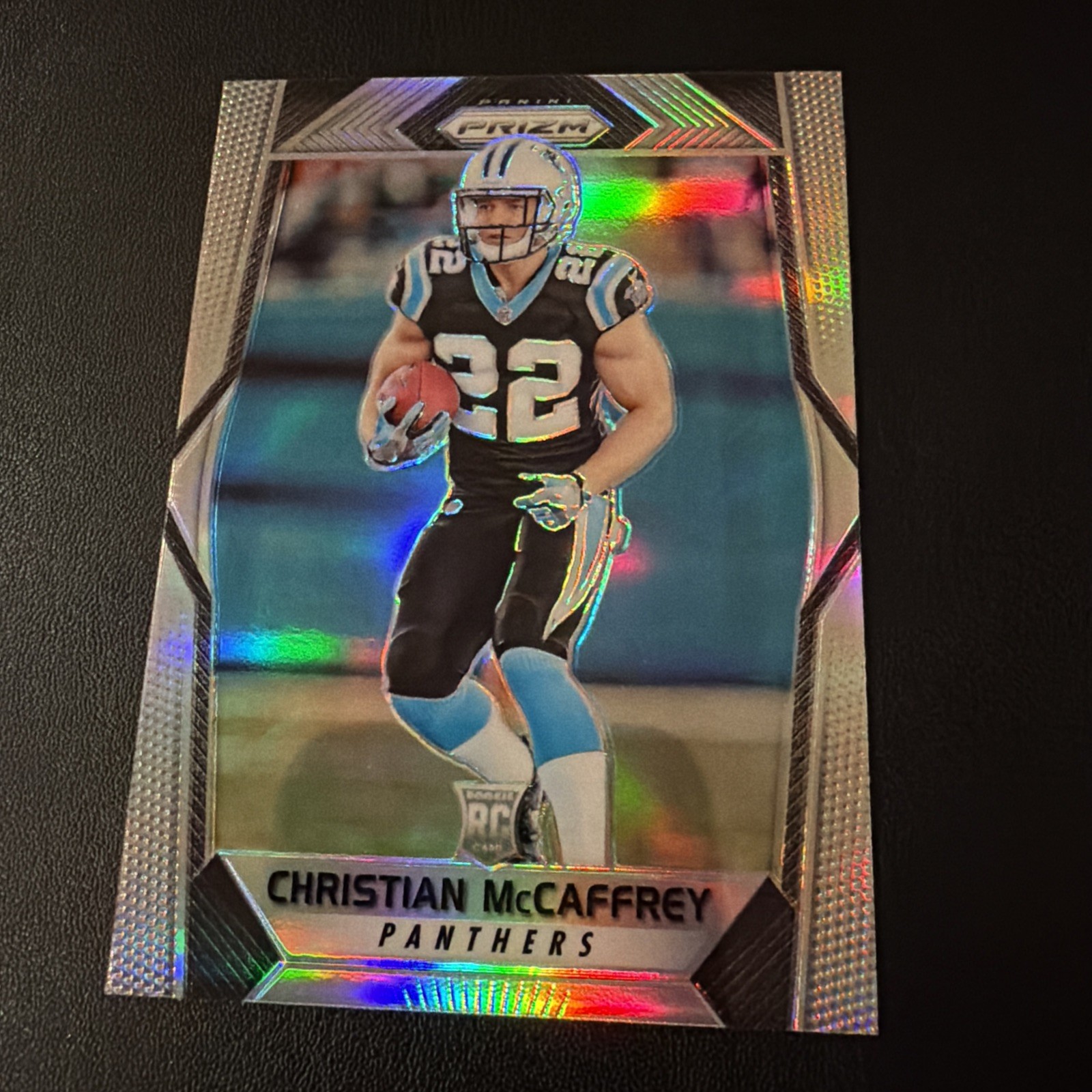 2017 Panini Prizm Christian McCaffrey Silver Prizm Rookie RC #249 Panthers