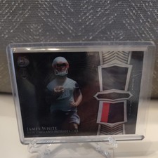 2014 Bowman Sterling Dual RC Jersey James White NE Patriots sick patch