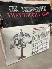 Ok 3 Way Touch Lamp White Tailed Deer Brand New Open Box