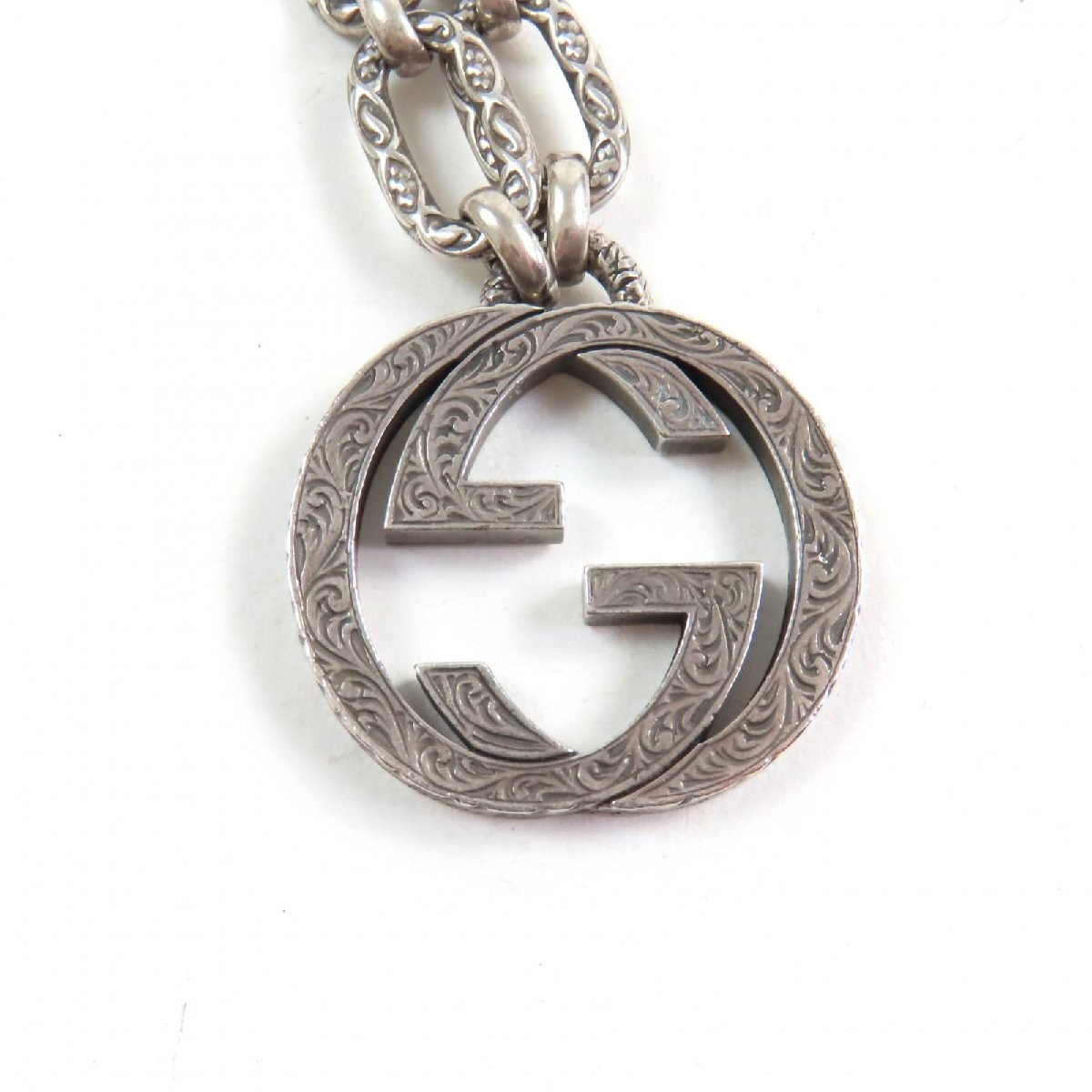 Gucci Interlocking G Arabesque Chain Necklace AG9… - image 3