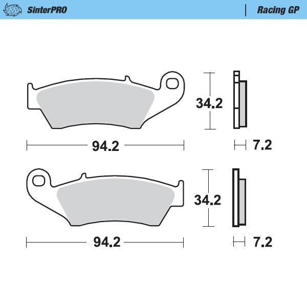 Motomaster Front Pro Racing GP Sinter BremsbeläGe Beta RR 450 4T Factory 11-12-image
