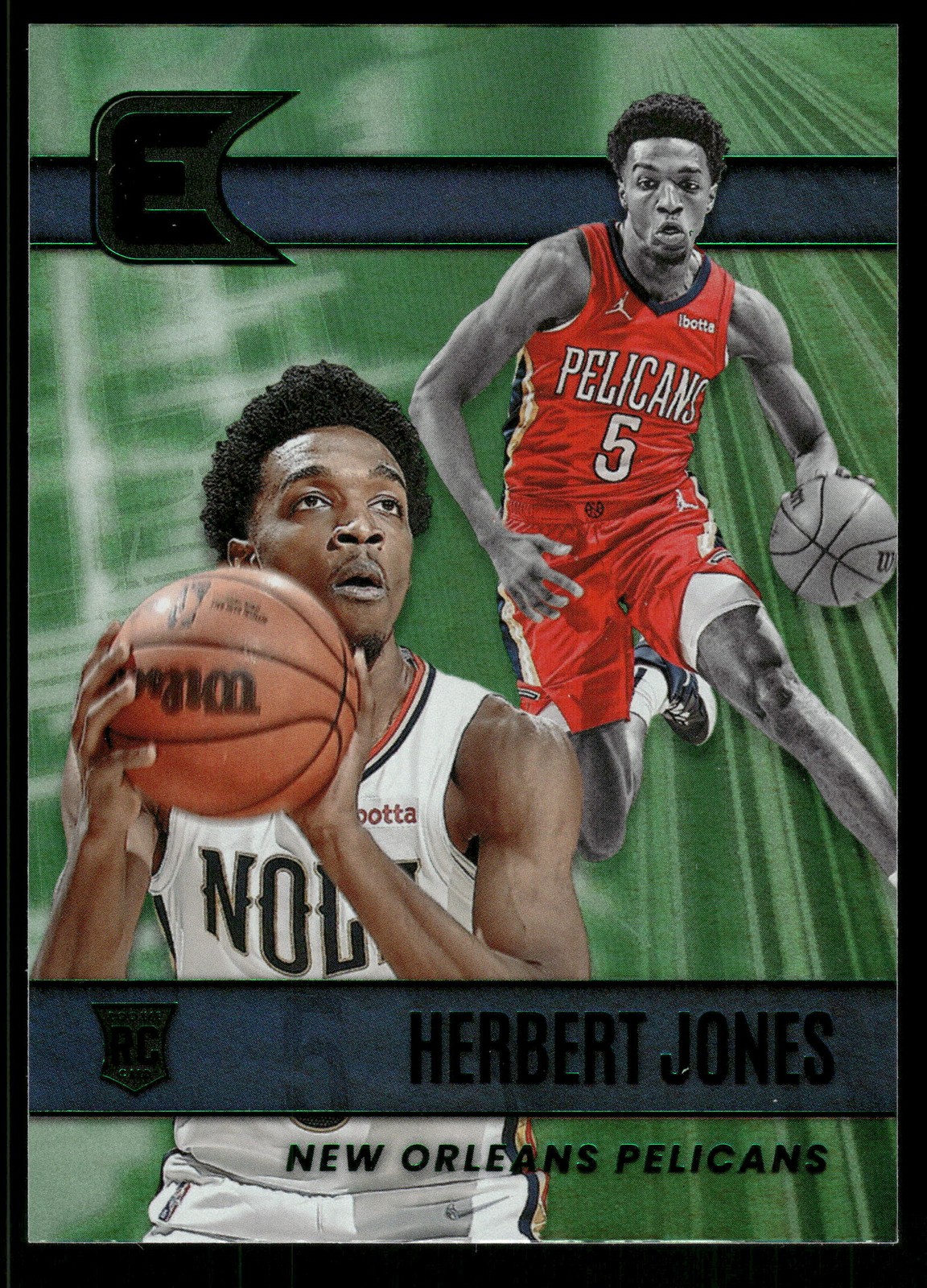 2021-22 Panini Chronicles #320 Herbert Jones Green New Orleans Pelicans
