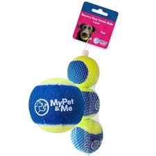 My Pet  Me Dog Tennis Balls 2.5-Inch Soft Lightweight Indoor Outdoor 3 Pack