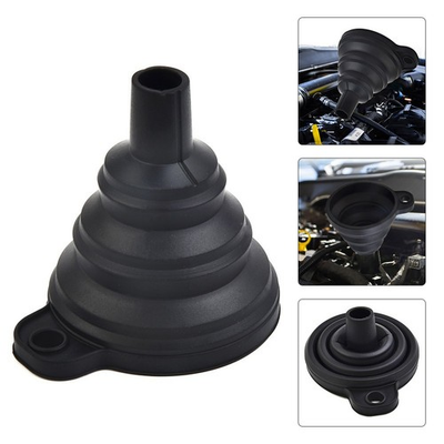 #ad #ad Collapsible Silicone Funnel Oil Fuel Petrol Diesel Washer Fluid Change Fill Car $8.49