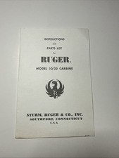 1967 Ruger 10 22 Instructional Manual Parts Diagram