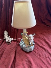 Cow Jumps Over The Moon NIGHT Light W/ 3 Bulbs LED  Incondencent Bulbs  Shade