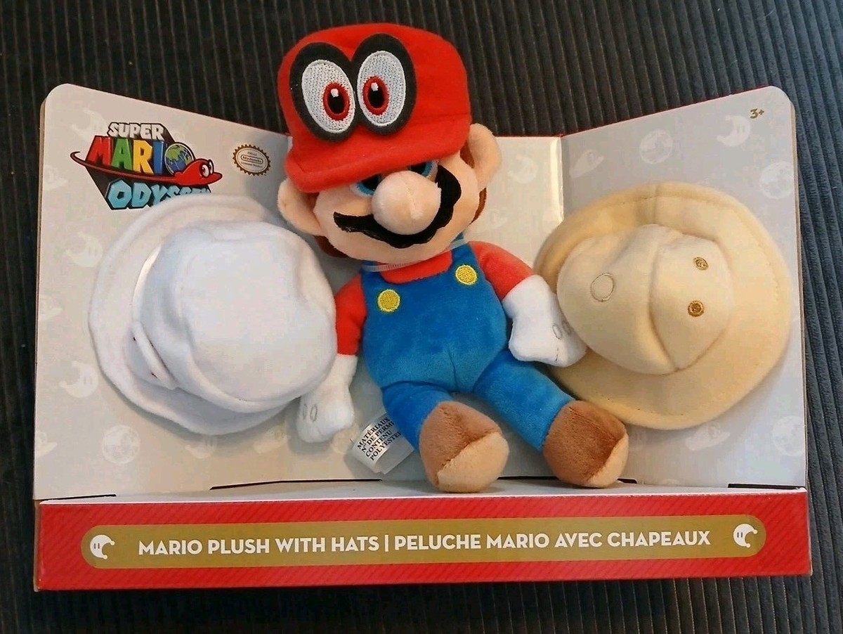ThinkGeek Super Mario Odyssey Gamestop Exclusive With Hats Plush