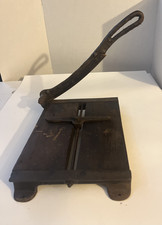 Antique Cast Iron Guillotine Photo Paper Cutter
