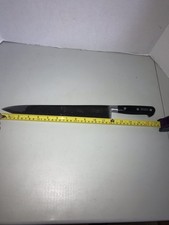 Couteau de chef vintage 12" SABATIER acier (lame 12" / 17" au total) rare $$$$$$$