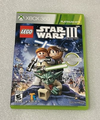 LEGO Star Wars III: The Clone Wars (Microsoft Xbox 360, 2011) CIB W/manual