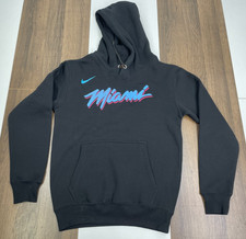 Nike Miami Heat Vice City Mens S Black Hoodie Sweatshirt Pullover Basketball