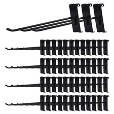 50 PC 8 inch Black Heavy Duty Gridwall Hooks for Grid Wall Panel Display