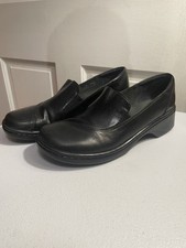 Clark's Womens Loafers Black Leather Size 7M