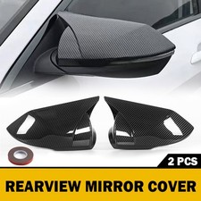 FOR 21-26 ELANTRA M STYLE CARBON FIBER SIDE MIRROR COVER CAP OVERLAY W/LED LIGHT