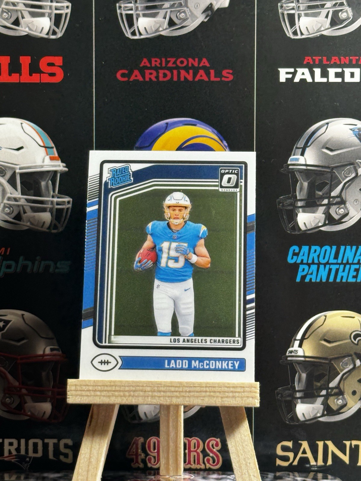 2024 Panini Donruss Optic - Rated Rookie Ladd McConkey #266 (RC)