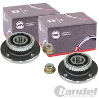 2X A.B.S. Radlager/Radnabe Mit ABS-RING Hinten Passend FüR CitroËN Xantia | 2003
