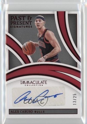 2021-22 Immaculate Past and Present Signatures Red 13/25 Alex Caruso Auto e3p