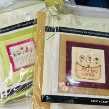 Kit completo de bordado 2 Provo Craft Sew Say It "Dream" "You Are Loved"