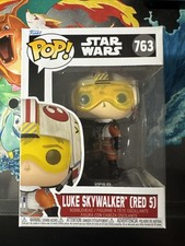 Figura de vinilo Star Wars Luke Red 5 Funko Pop #763 con protector