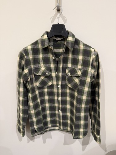 🔥 3Sixteen Crosscut Flannel Medium 20th Anniversary Blue Green