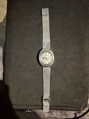 Orient Racer automatic Day Date Armbanduhr Edelstahl Herrenuhr 1960er/70er