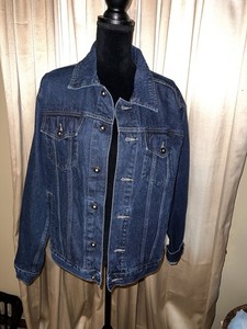 Women’s Wrangler Denim Jacket Sz L Western Rodeo