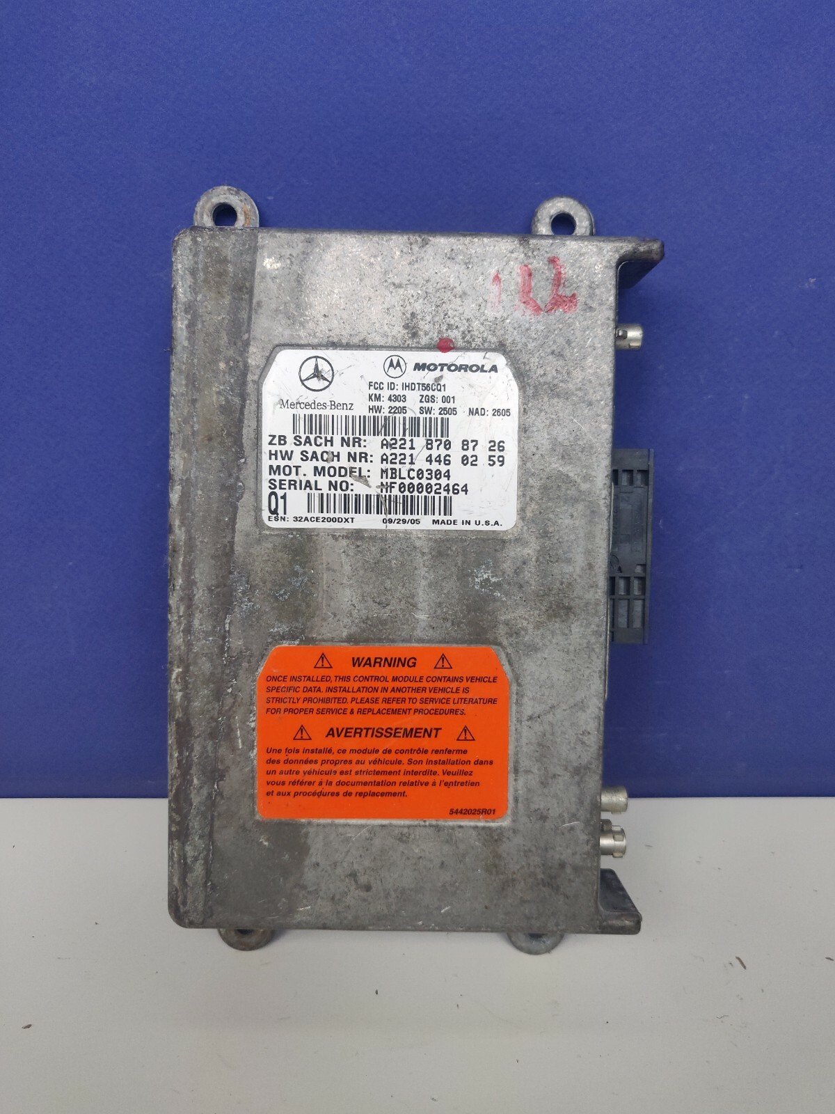 2006-2011 MERCEDES BENZ Motorola Communication Voice Control