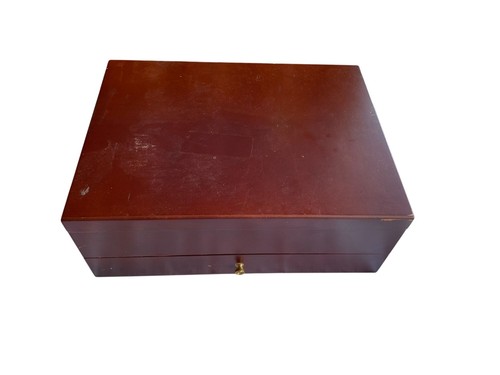 Vintage vergoldetes Besteckset mit Aufbewahrungsbox aus Holz CC01 E - Bild 3 von 3