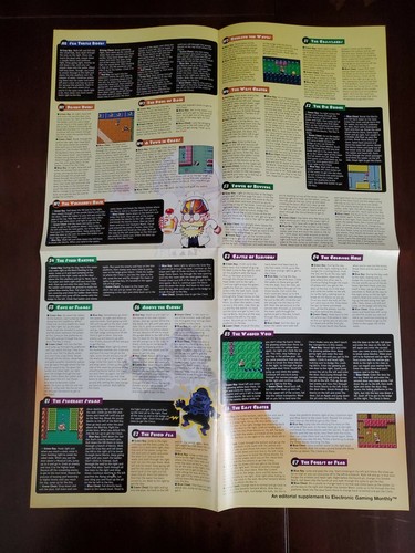 Wario Land 3 Electronic Gaming Monthly EGM Magazine Strategy Guide Poster - Picture 5 of 7