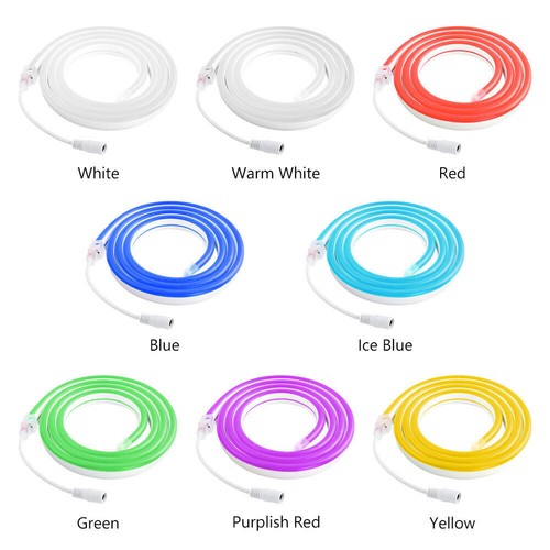Waterproof Light Lamp Strip Neon 2835 Power Adapter LED Flexible 12V 1M 3M 5M - Picture 3 of 20