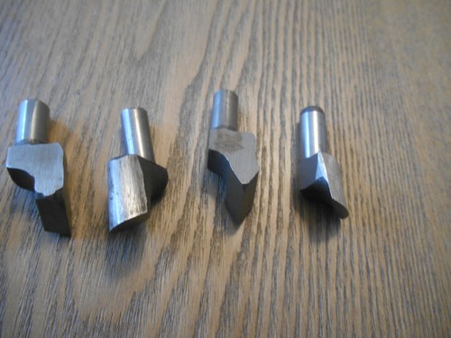 Metal shaper bits shaper cutters, OK brand, 3/8 shank, lot of 6, very little use - Picture 4 of 5