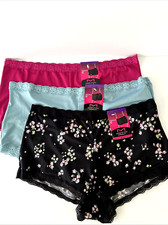 NEW Maidenform 3 Pair One Fab Fit Boyshort Tagless 2XL/9 Multi-Color 40760 NWT